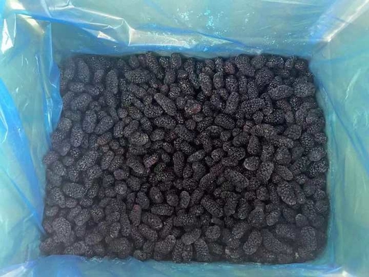 Sinocharm HACCP New Season Premium Organic Brix 10-11 Frozen Fruits Wholesale Price IQF Frozen Whole Mulberry for Jam
