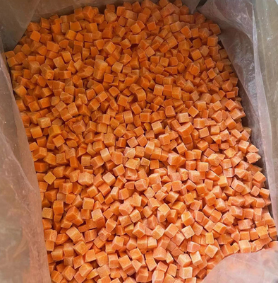 Wholesale Bulk Packed Frozen Pumpkin Diced Iqf Pumpkin Chunks Frozen Vegetables