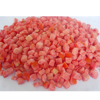 HALAL Certified Frozen Vegetables Factory IQF Tomato Dices 10mm Frozen Diced Tomatoes in China