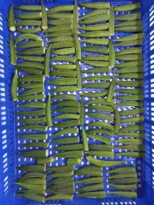 Frozen Lady's Fingers IQF Premium Okra Vegetable Whole and Sliced for Cooking Wholesale Bulk Supplier from Vietnam