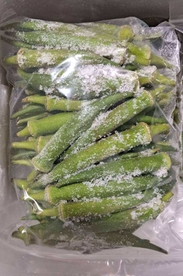 Frozen Lady's Fingers IQF Premium Okra Vegetable Whole and Sliced for Cooking Wholesale Bulk Supplier from Vietnam