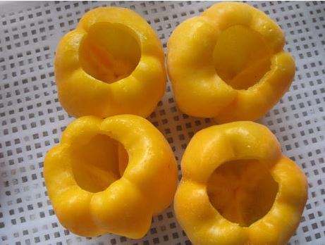 Biologische IQF Bevroren Gele Zoete Peper Strips Gesneden dobbelstenen Kubussen Bevriezen Gezond Natuurlijk Chinees