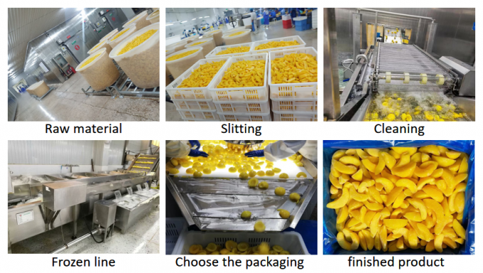 Topkwaliteit 10kg grootmaat bevroren gele perzikhalve - ideaal voor ingeblikt en exportgebruik 3