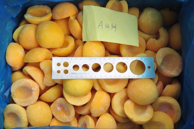 Sinocharm BRC-A 4-sterren product 1/2 gehalveerde gesneden IQF perziken halve groothandelsprijs 10 kg bulk diepgevroren gele perzik voor sapdrank 1