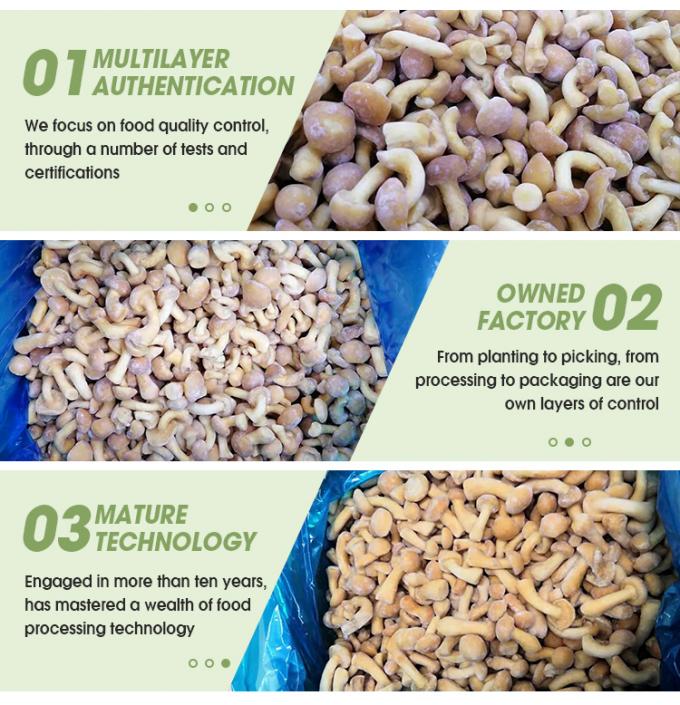Wilde Gekweekte Biologische Paddestoelen Gezond Natuurlijk Voedzaam Vers Heel Diepgevroren Paddestoel IQF Diepgevroren Nameko 3