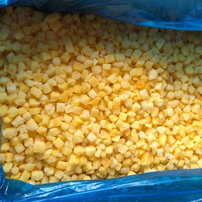 Groothandel IQF Bevroren Ananas Cube Bevroren fruit met een goede prijs 1