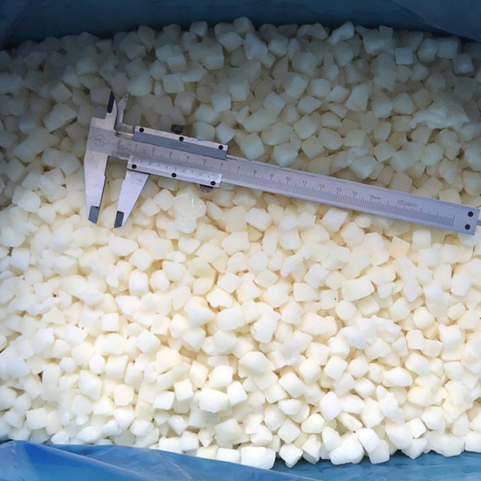 China Origin IQF Vers Versgevroren In Blokjes Gesneden Perenblokjes 10x10mm Goede Prijs Diepvriesfruit Sneeuwpeer In Blokjes 2
