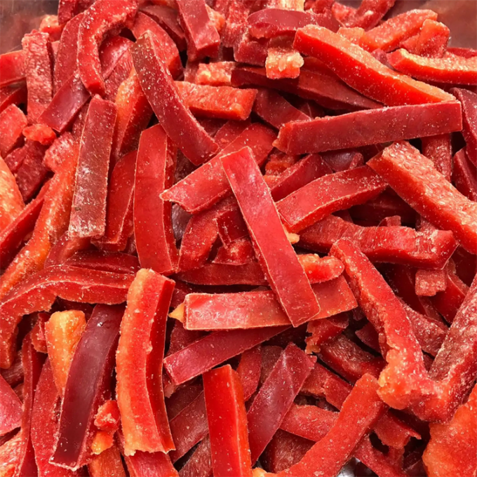 Gecertificeerde Kwaliteit Professionele Productie IQF Diepgevroren Rode Paprika Reepjes 2