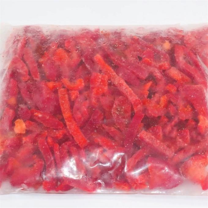 Gecertificeerde Kwaliteit Professionele Productie IQF Diepgevroren Rode Paprika Reepjes 5