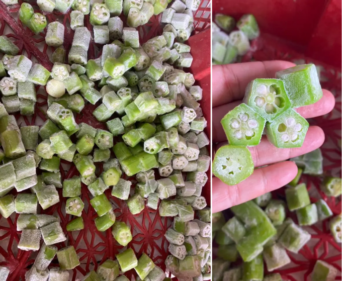 Frozen Lady's Fingers IQF Premium Okra Groente geheel en gesneden voor het koken Groothandel Bulkleverancier uit Vietnam 6
