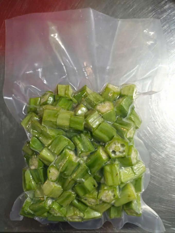 Frozen Lady's Fingers IQF Premium Okra Groente geheel en gesneden voor het koken Groothandel Bulkleverancier uit Vietnam 8